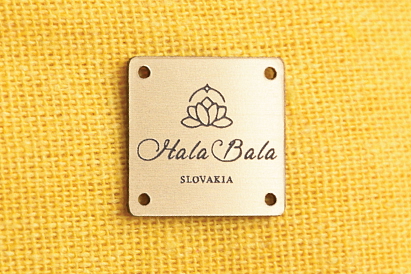 Plastový štítok štvorec