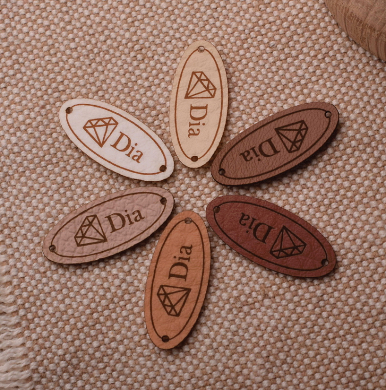 Koženkový štítok ovál