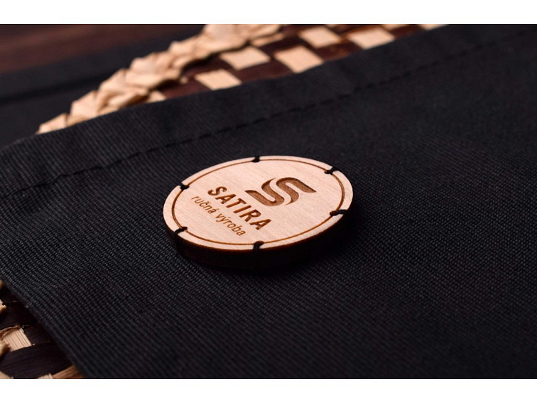 Drevený štítok kruh