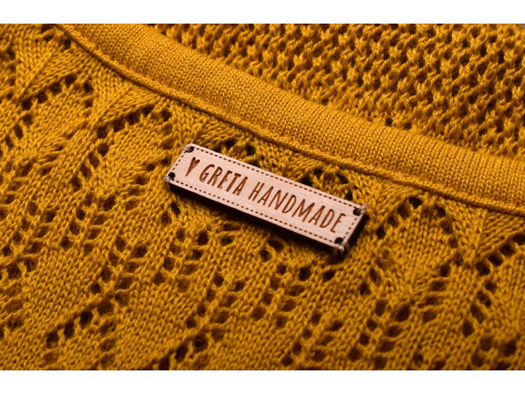 Drevený štítok úzky