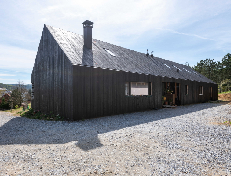 Smrkový obklad BLACK DAHLIA