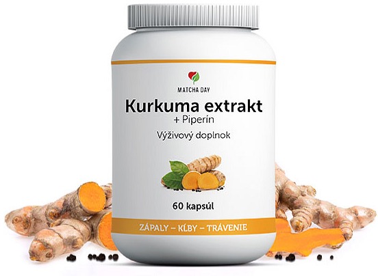 Kurkuma extrakt 95% + piperín (60 kapsúl)
