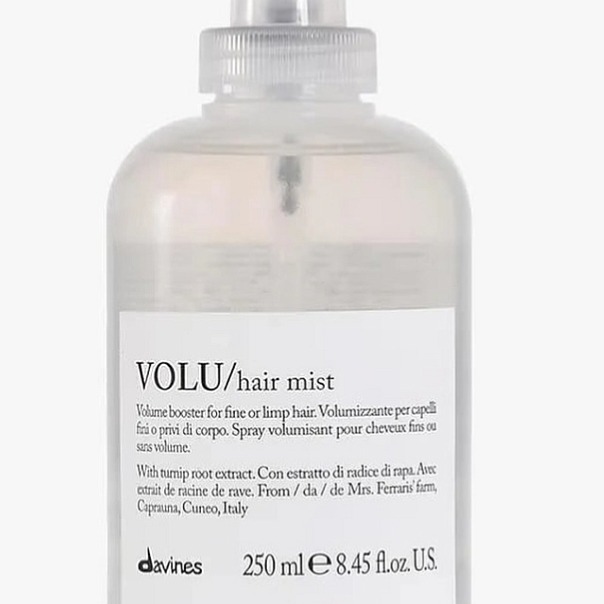 Davines Essential Volu Hair Mist - bezoplachový sprej na podporu objemu od kořínků 250 ml