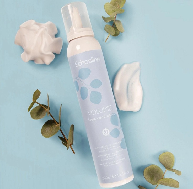 Echosline Volume Foam Conditioner - bezoplachový pěnový kondicionér pro objem vlasů 200 ml