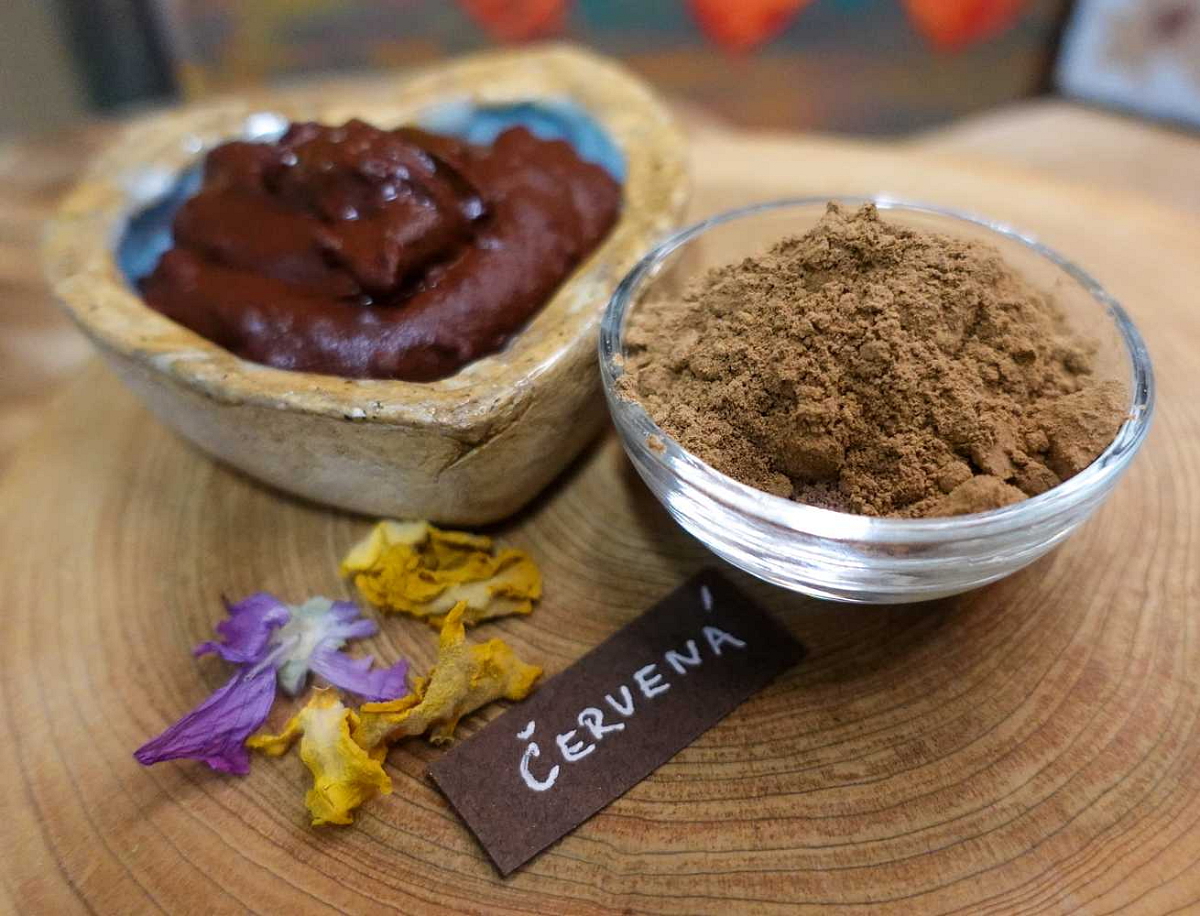 Otakar Organic - přírodní rostlinná barva na vlasy červená předpigmentace 1. krok