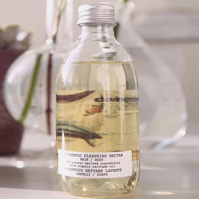 Davines Authentic Cleansing Nectar - jemný olejový šampon na vlasy a tělo 280 ml