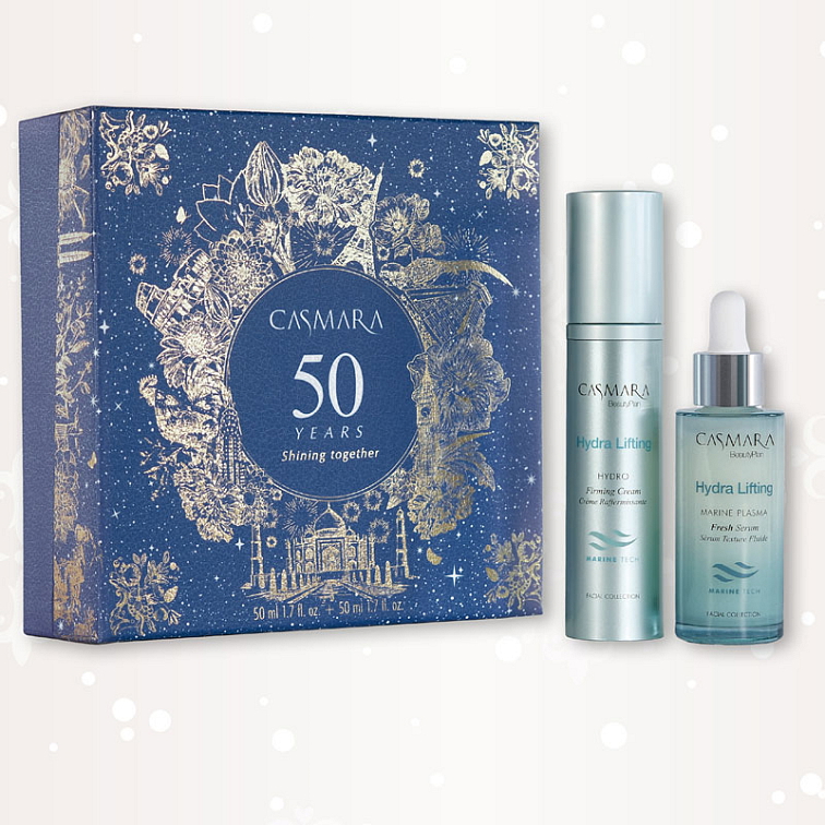 Casmara Hydra Lifting Set - zpevňující pleťový krém 50 ml + zpevňující pleťové sérum 50 ml