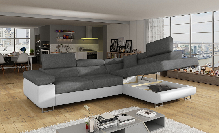 Rohová sedací souprava Anton - Sawana 21/ Soft 17