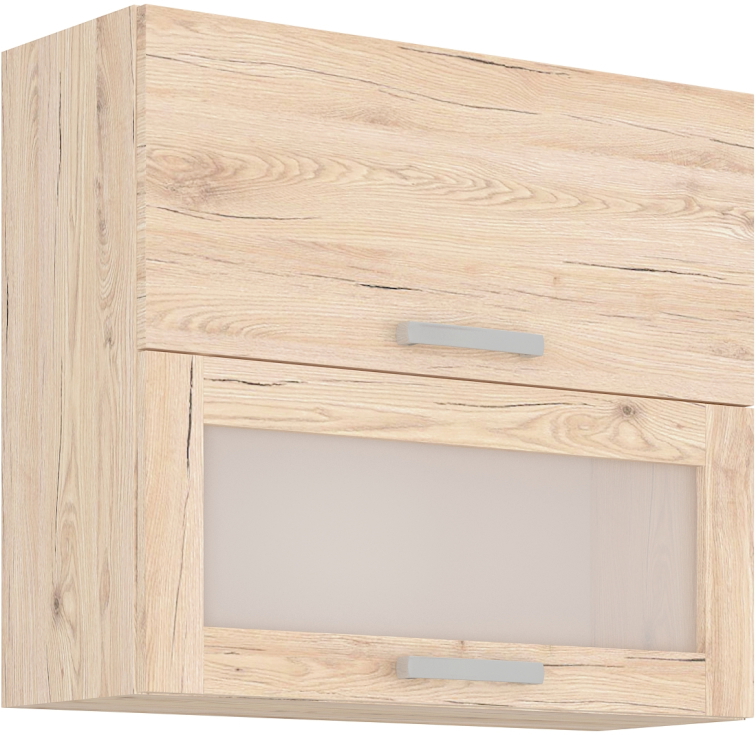 Horní částečně prosklená skříňka Bordeaux 80 GUS-72 2F