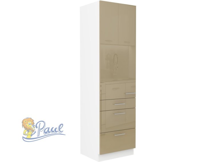 Vysoká potravinová skříňka Lara 60 DKS-210 3S 1F - Premium Box