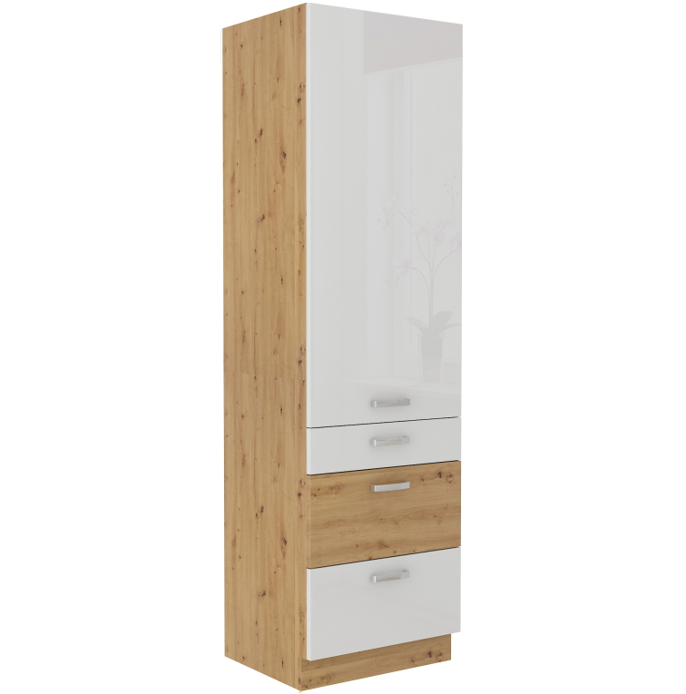 Vysoká potravinová skříňka Artisan 60 DKS-210 3S 1F - Premium Box