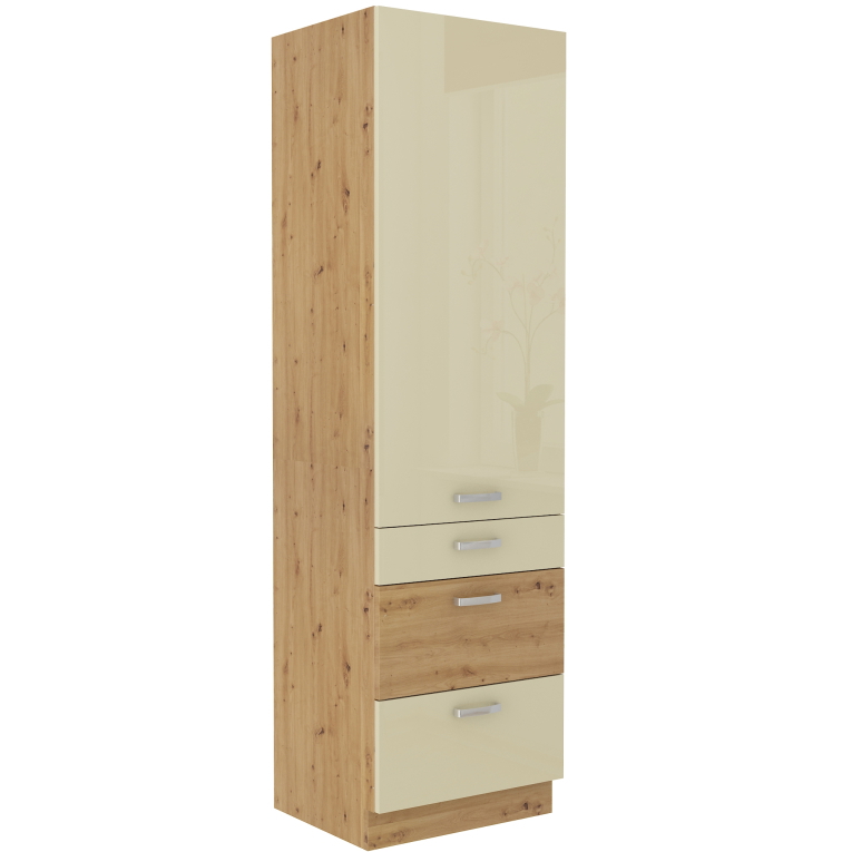 Vysoká potravinová skříňka Artisan 60 DKS-210 3S 1F - Premium Box