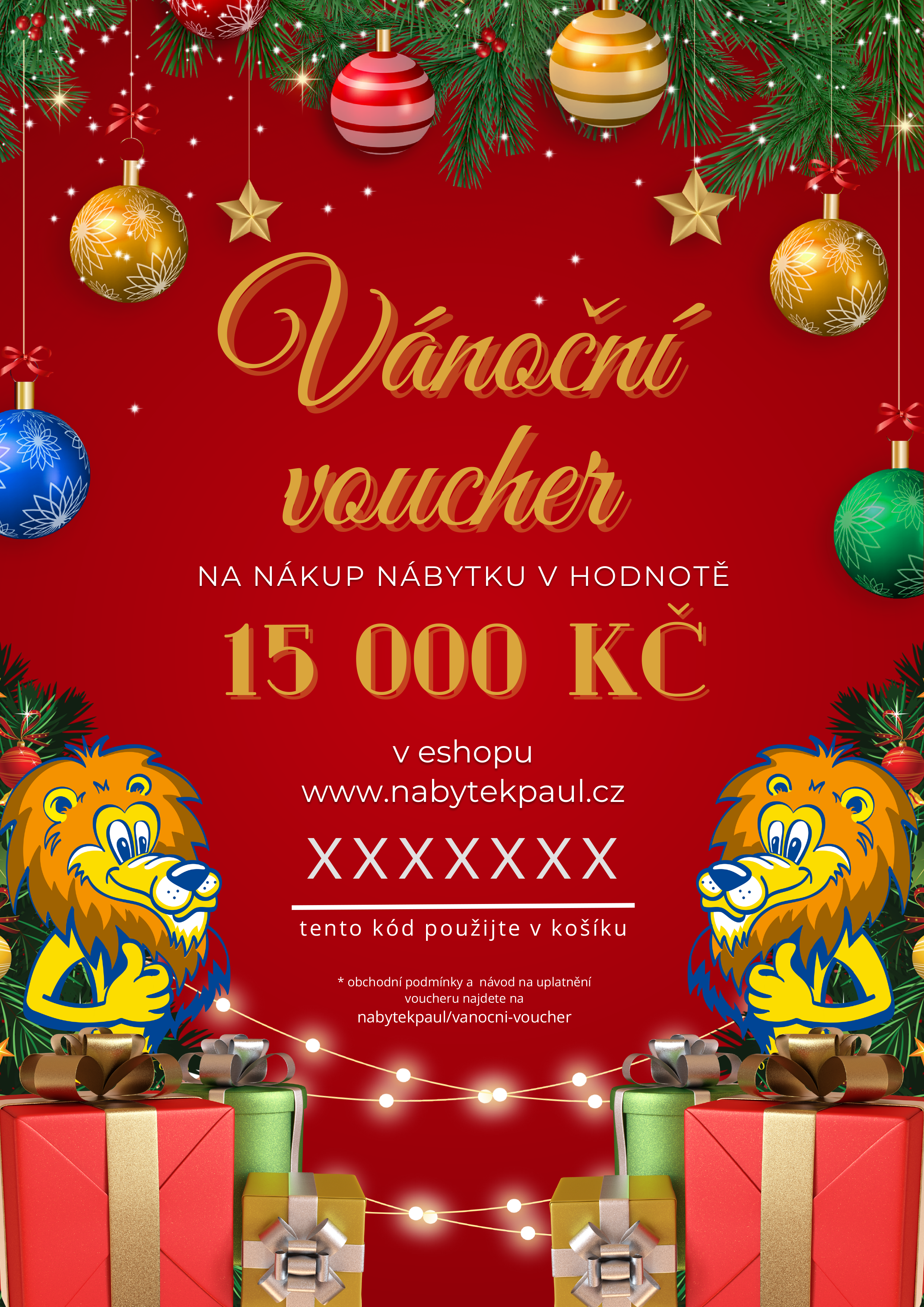 Dárkový voucher na nákup nábytku