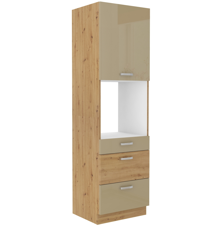 Vysoká skříňka pro vestavnou troubu Artisan 60 DPS-210 3S 1F - Premium Box