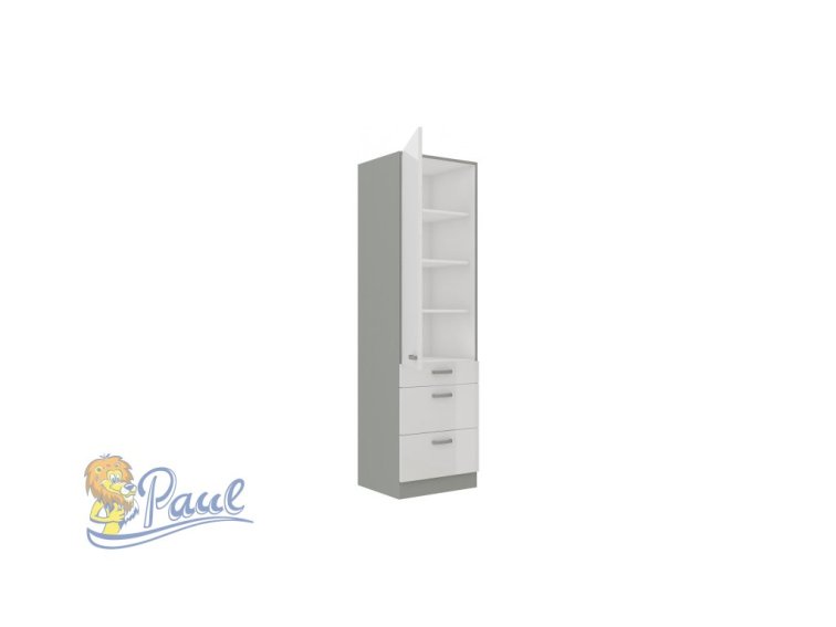Vysoká potravinová skříňka 60 DKS-210 3S 1F - Premium box