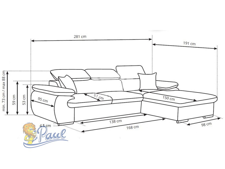 Sedací souprava Coast Stark 371 / Trend 4