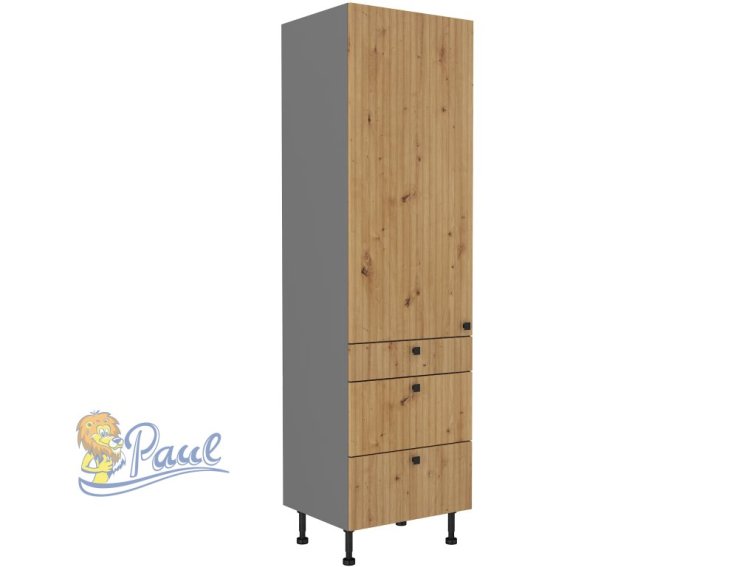 Vysoká potravinová skříňka Ava 60 DKS-215 3S1F - Premium Box