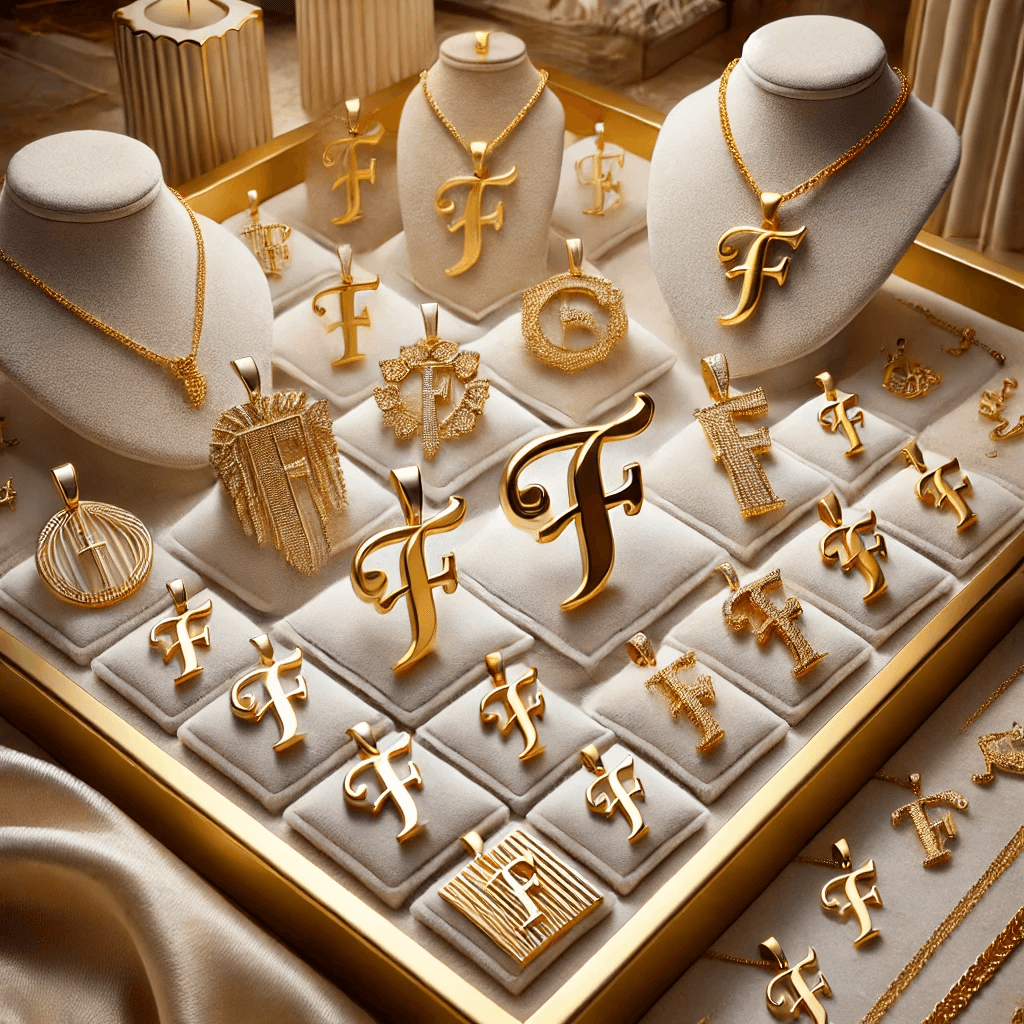 Prívesok v tvare písmena F