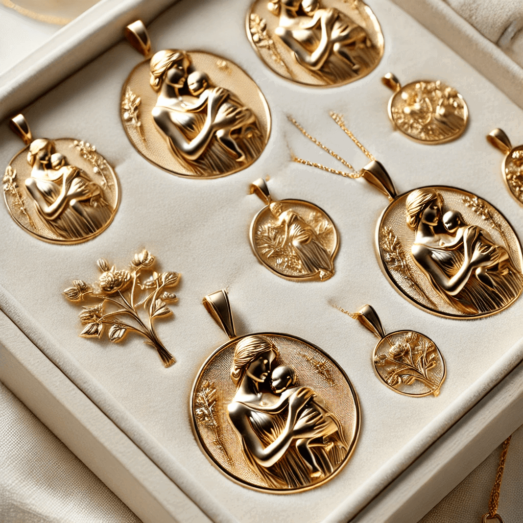 Zlatý prívesok so symbolom Madony