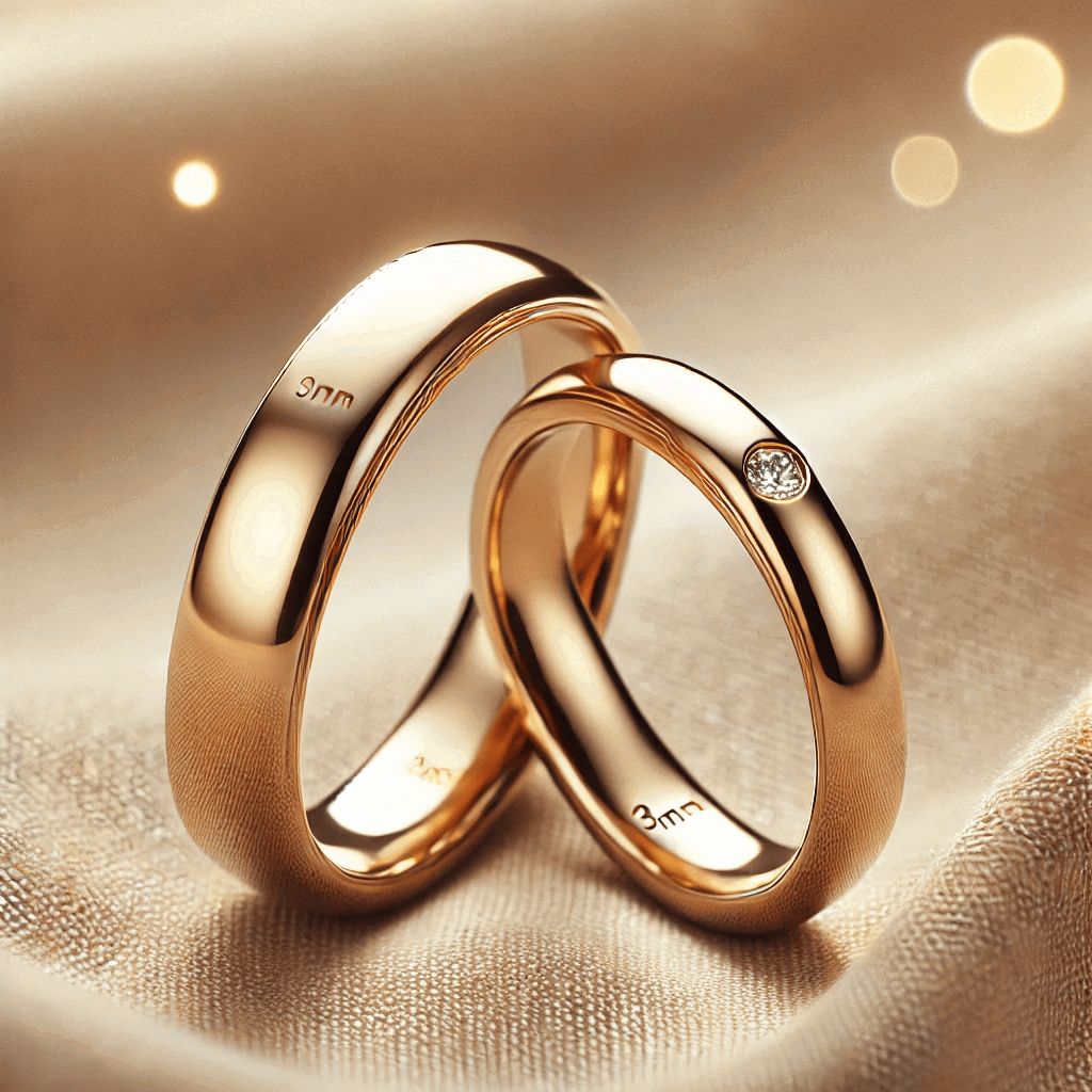 Svadobné obrúčky so šírkou 3mm