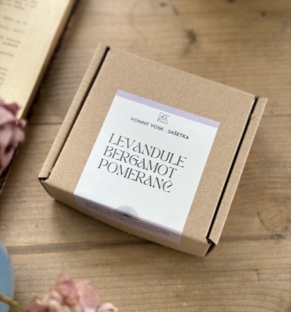 VONNÝ VOSK LEVANDULE, BERGAMOT, POMERANČ