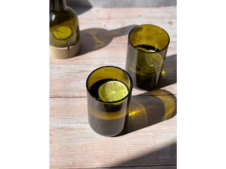 SKLENICE ZELENÁ 2 ks