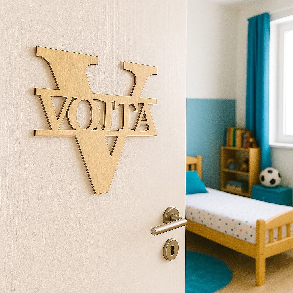 Písmeno na dveře se jménem