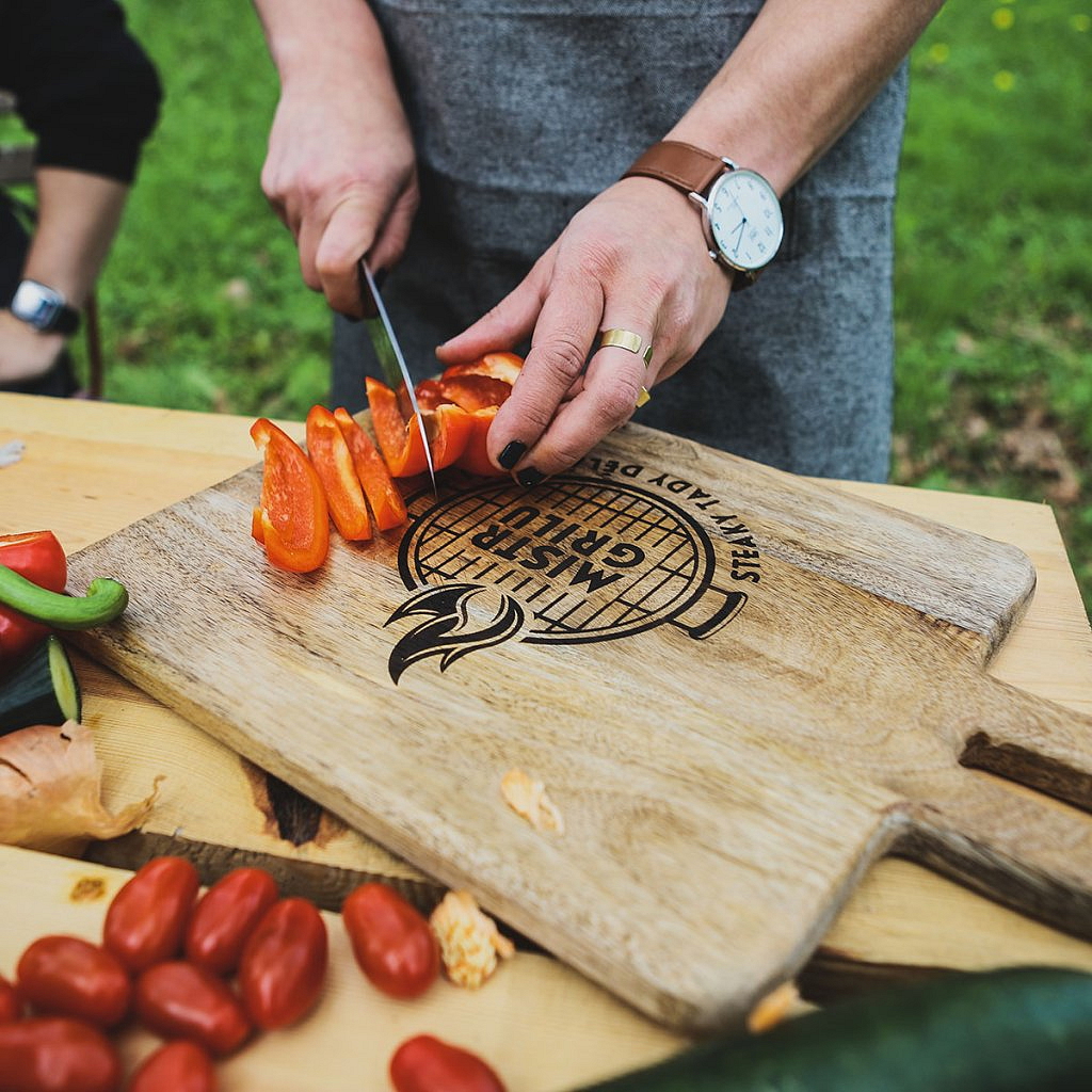 Velké servírovací prkénko Mango Wood - s vlastním motivem