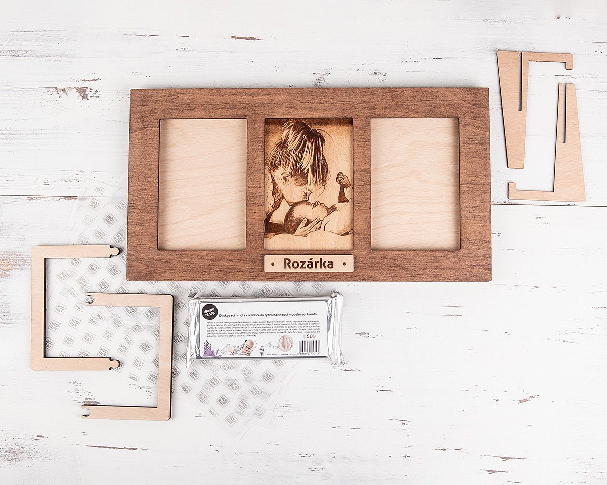 Otiskni své vzpomínky do hmoty – Sada s otiskovací hmotou a gravírovanou fotografií