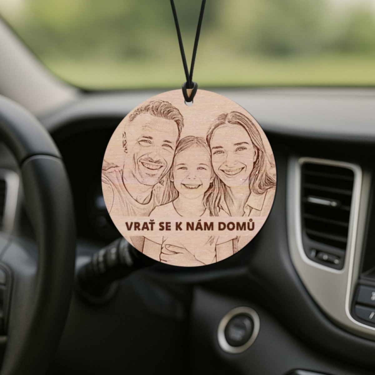 Nekonečná vůně do auta: Vlastní fotografie s vlastním textem