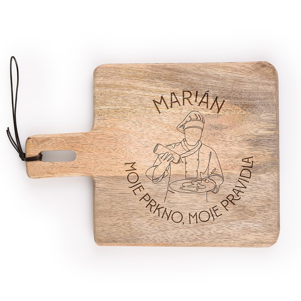 Servírovací prkénko Mango Wood - s vlastním motivem