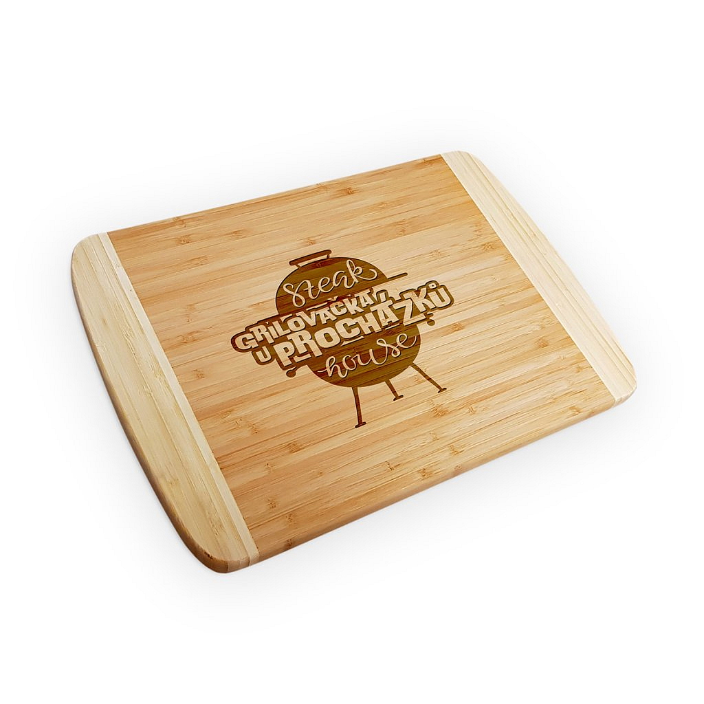 Velké krájecí bambusové prkénko - s vlastním motivem