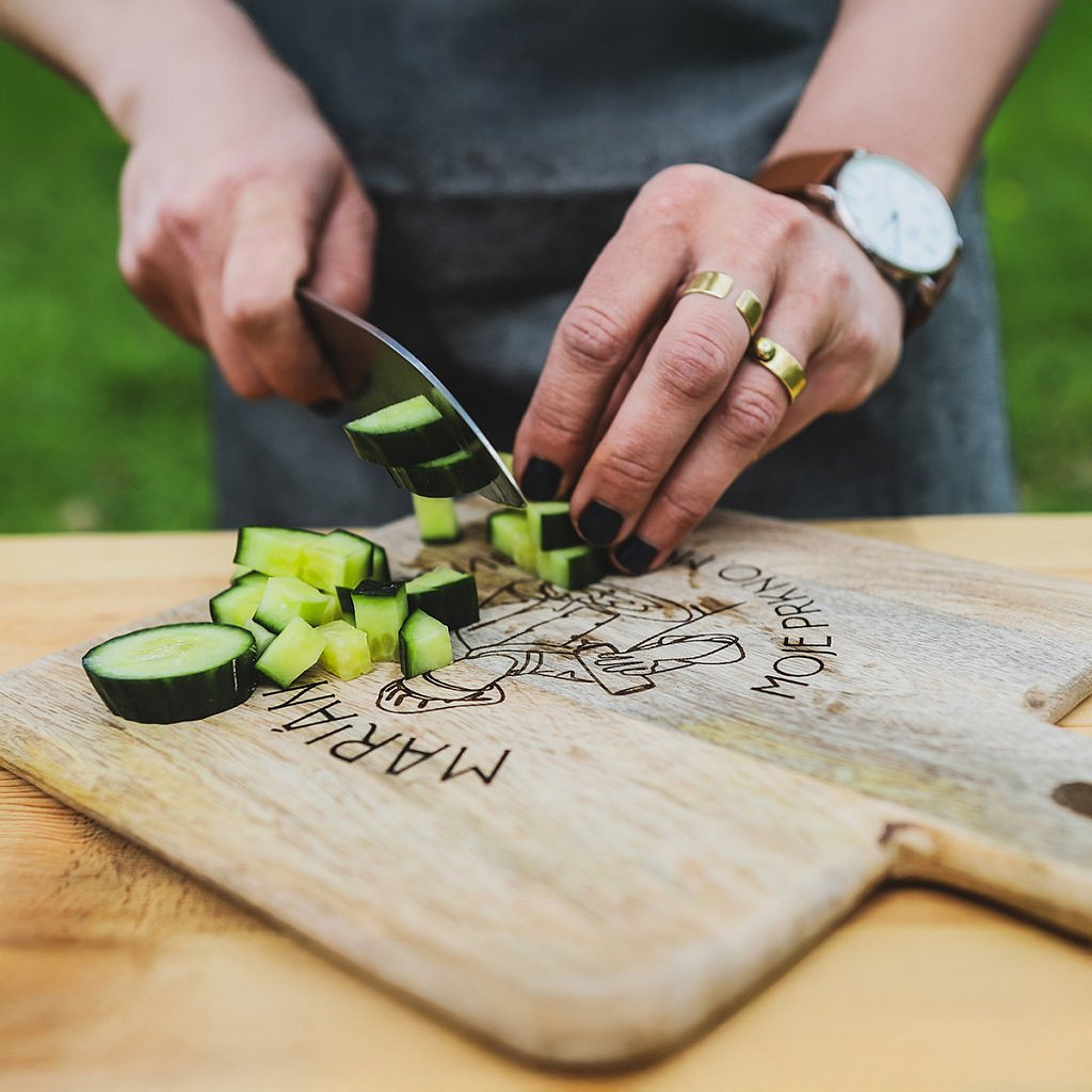 Servírovací prkénko Mango Wood - s vlastním motivem