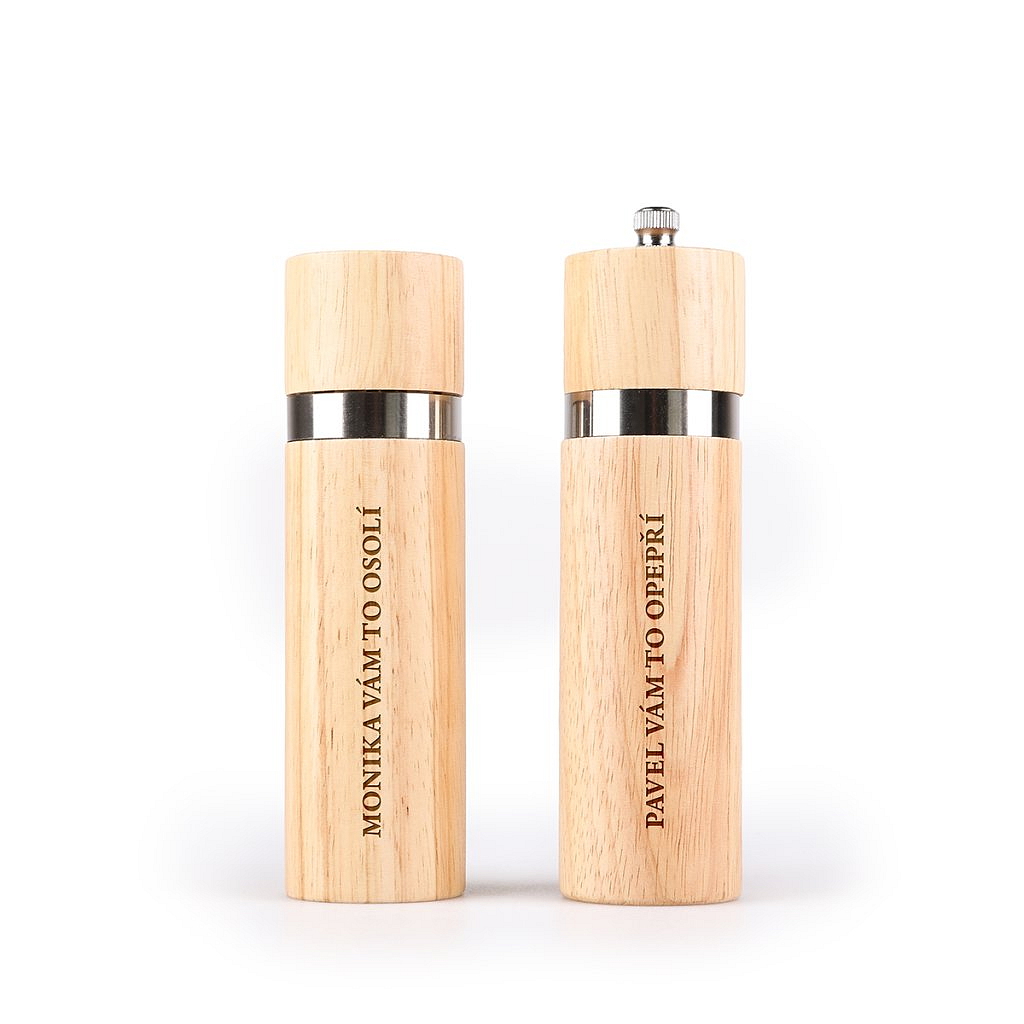 Mlýnek na koření a slánka - s vlastním motivem