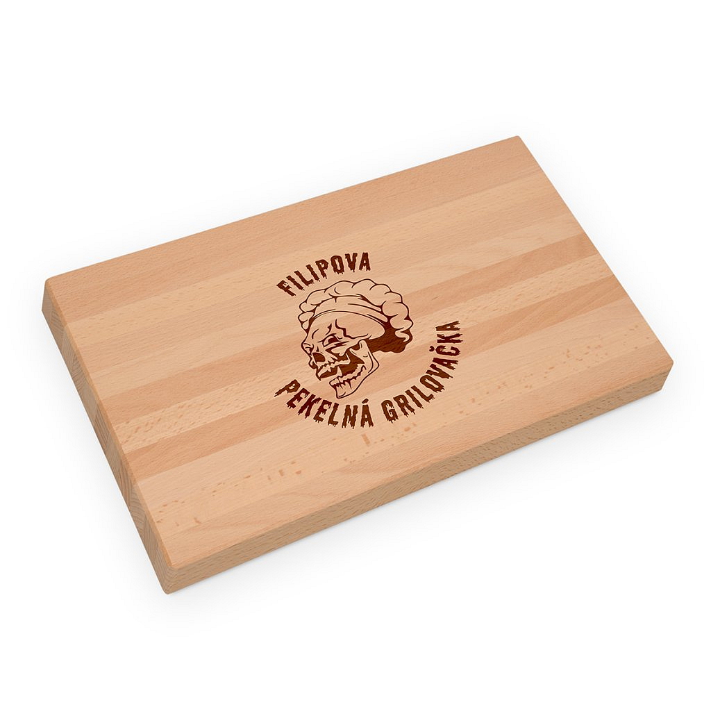 Masivní bukové prkénko - s vlastním motivem