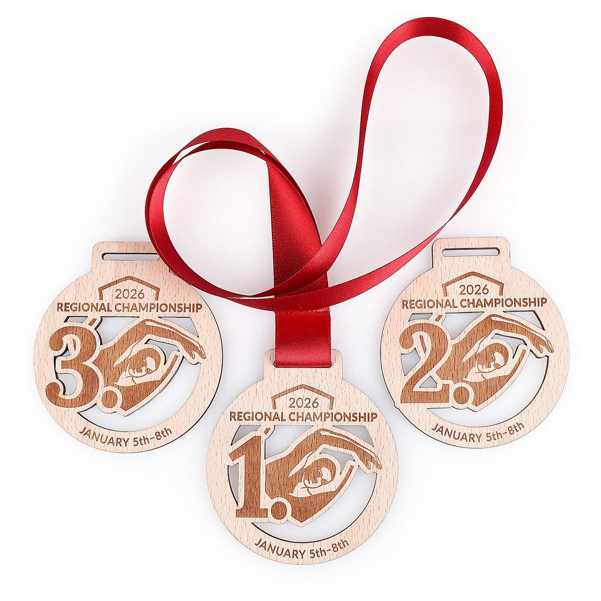 Dřevěná medaile na míru