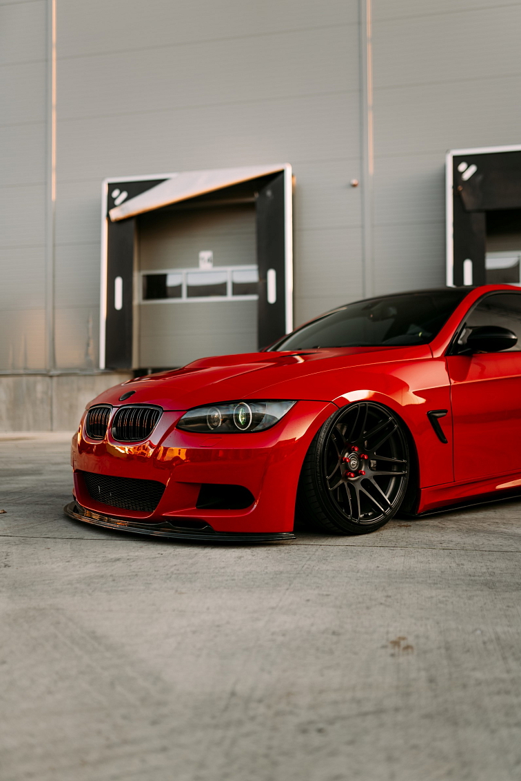 Lipo - pod nárazník BMW 3 - E92/E93 - facelift - ČERNÝ LESK