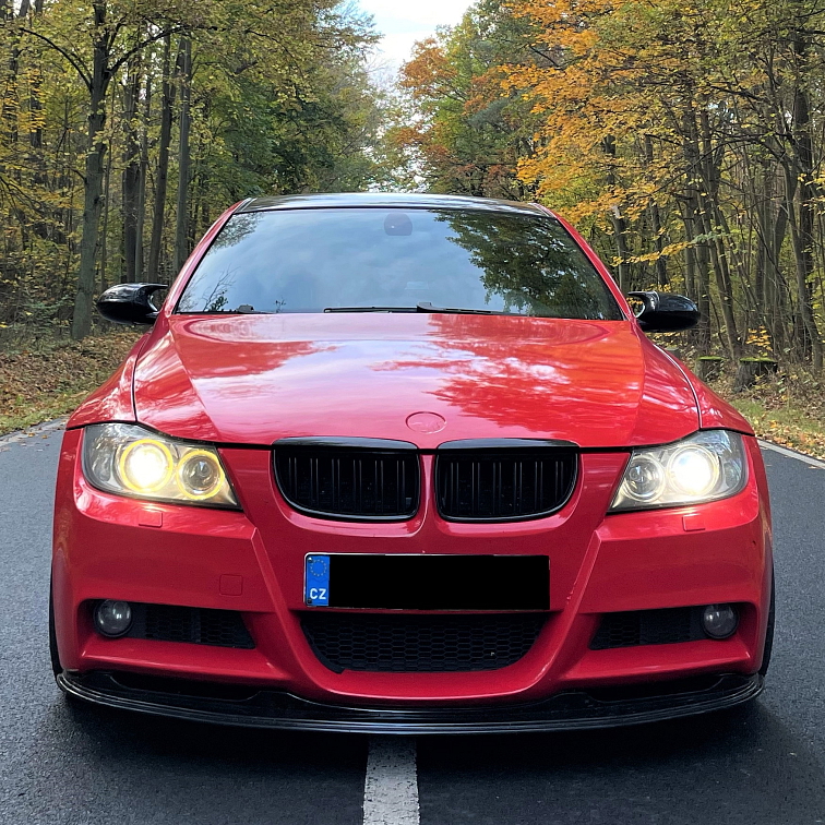 Lipo - pod nárazník BMW 3 - E90/E91 - předface - ČERNÝ LESK