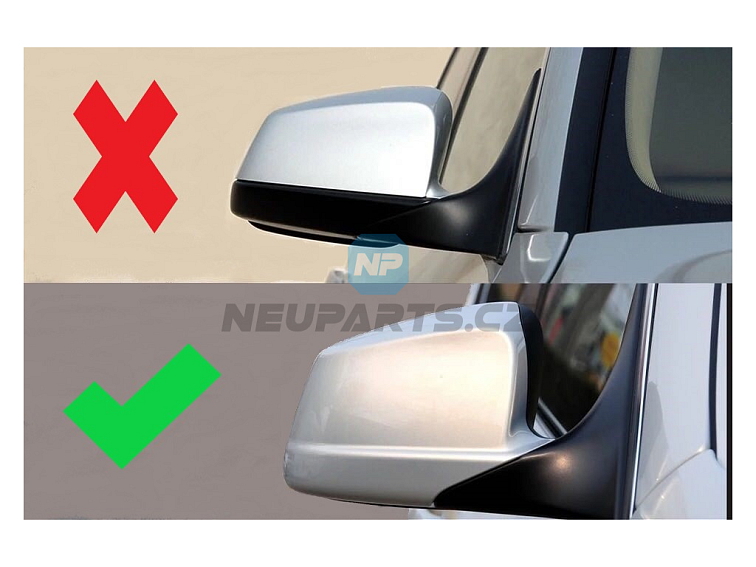 Kryty zrcátek BMW 5 GT - F07 - před faceliftem - CELOKRYTY