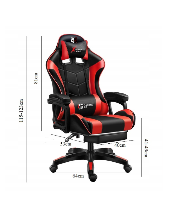 Herné kreslo FG-02 čierno-biele