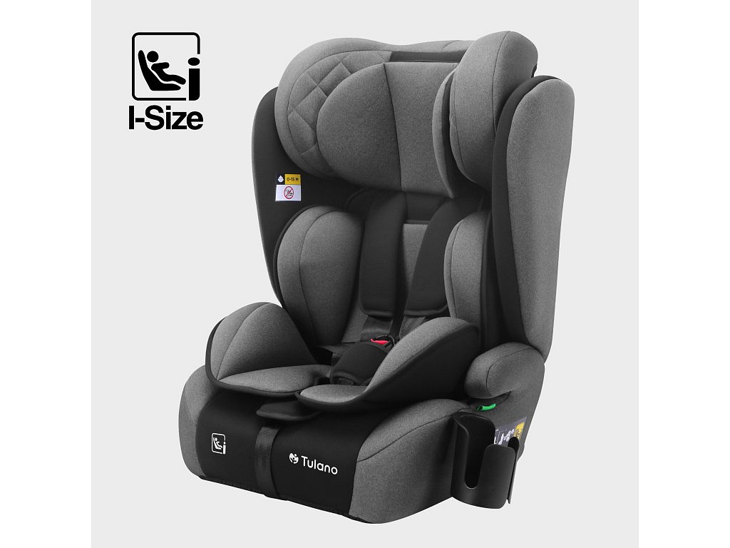 Autosedačka Tulano Zooma 25 Grey - Black 76 -150cm I-Size