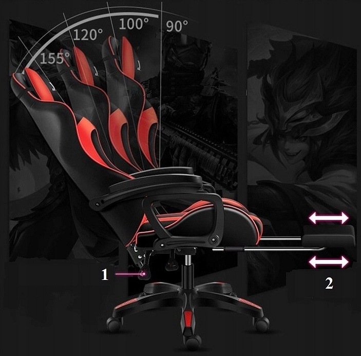 Kancelářská židle FG-02 červená