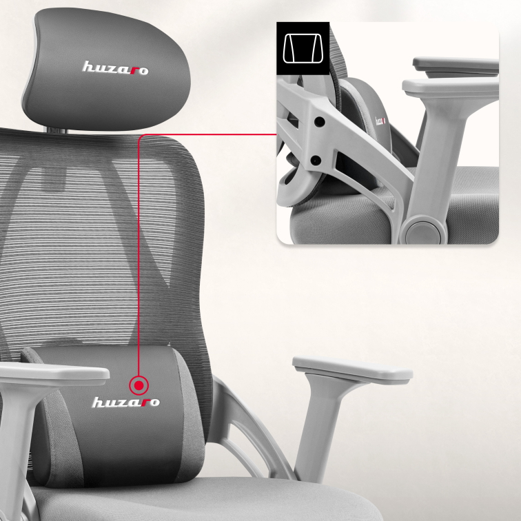 Herná stolička Huzaro Combat 2.7 Grey/Sivá