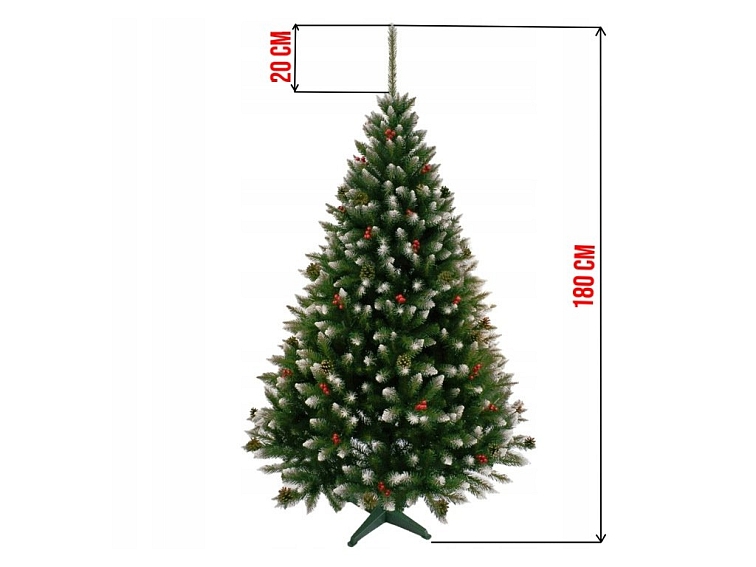 Vánoční stromek Smrk s jeřabinou 180 cm