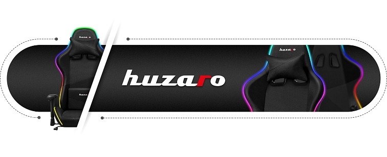 Herné kreslo HUZARO FORCE 6.2 RGB LED MESH