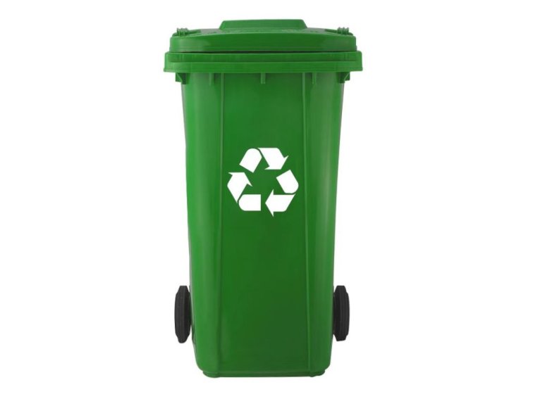 Nádoba na odpad, Popolnica, 240l, zelená