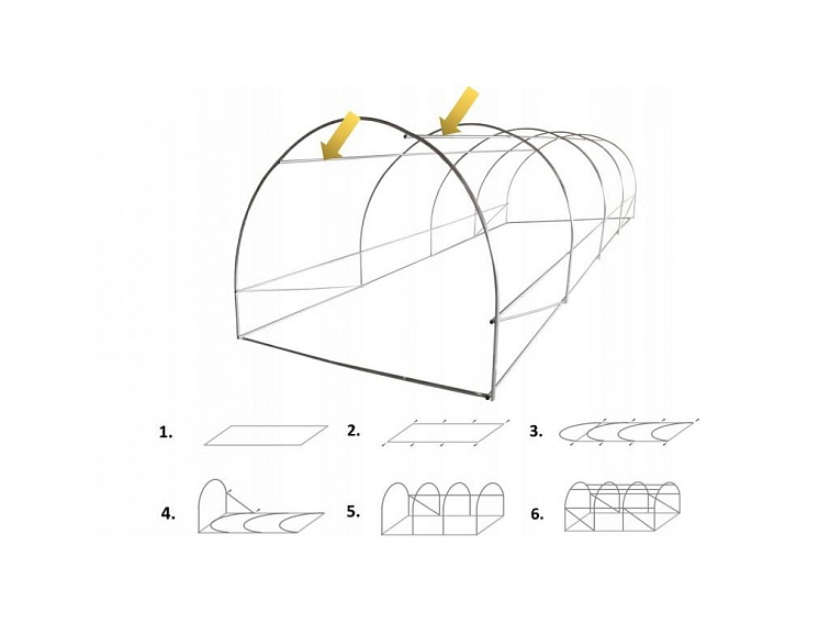 Zahradní fóliovník 2x3 s UV filtrem Zelený