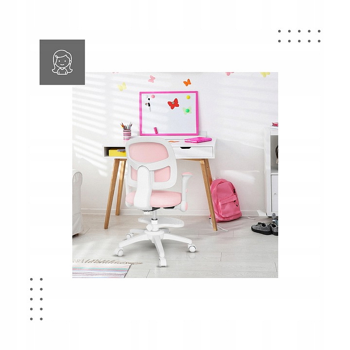 Detská stolička Mark Adler JUNIOR 5.0 Ružová