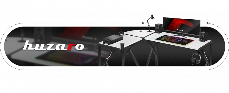 Herný stôl HUZARO HERO 6.3 WHITE