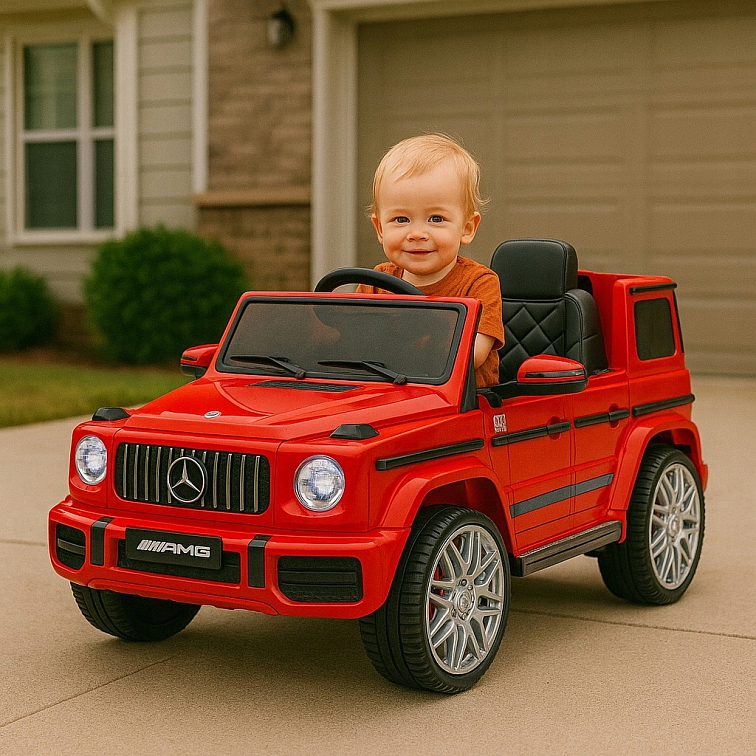 Elektrické autíčko Mercedes AMG G63 biele
